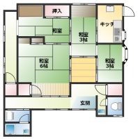 塩尾戸建賃貸＿敷金礼金なし！平屋の古民家です。