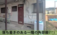 落ち着きのある角部屋