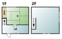 【育波倉庫】育波漁港すぐ近くの小さな2階建倉庫の賃貸です。北淡ICより車で約3分
